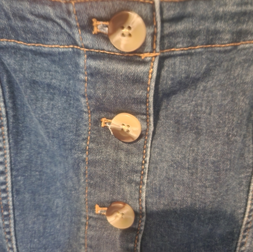 Divided Blue Denim Mini Dress - Picture 3 of 5